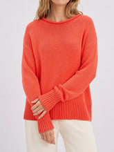 Coral Oversized Knit Sweater