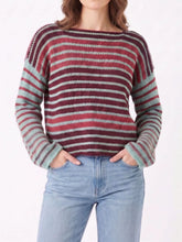 Colorful Striped Knit Sweater