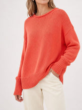 Coral Oversized Knit Sweater