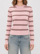Pink Striped Knit Sweater
