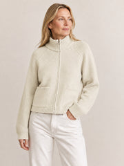 Knit Zip-Up Cardigan