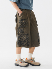 CampStick - Washed Solid Utility Cropped Pants