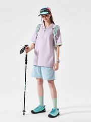 ChillFlask - Antibacterial Quick-Dry Half-Zip Polo T-Shirt