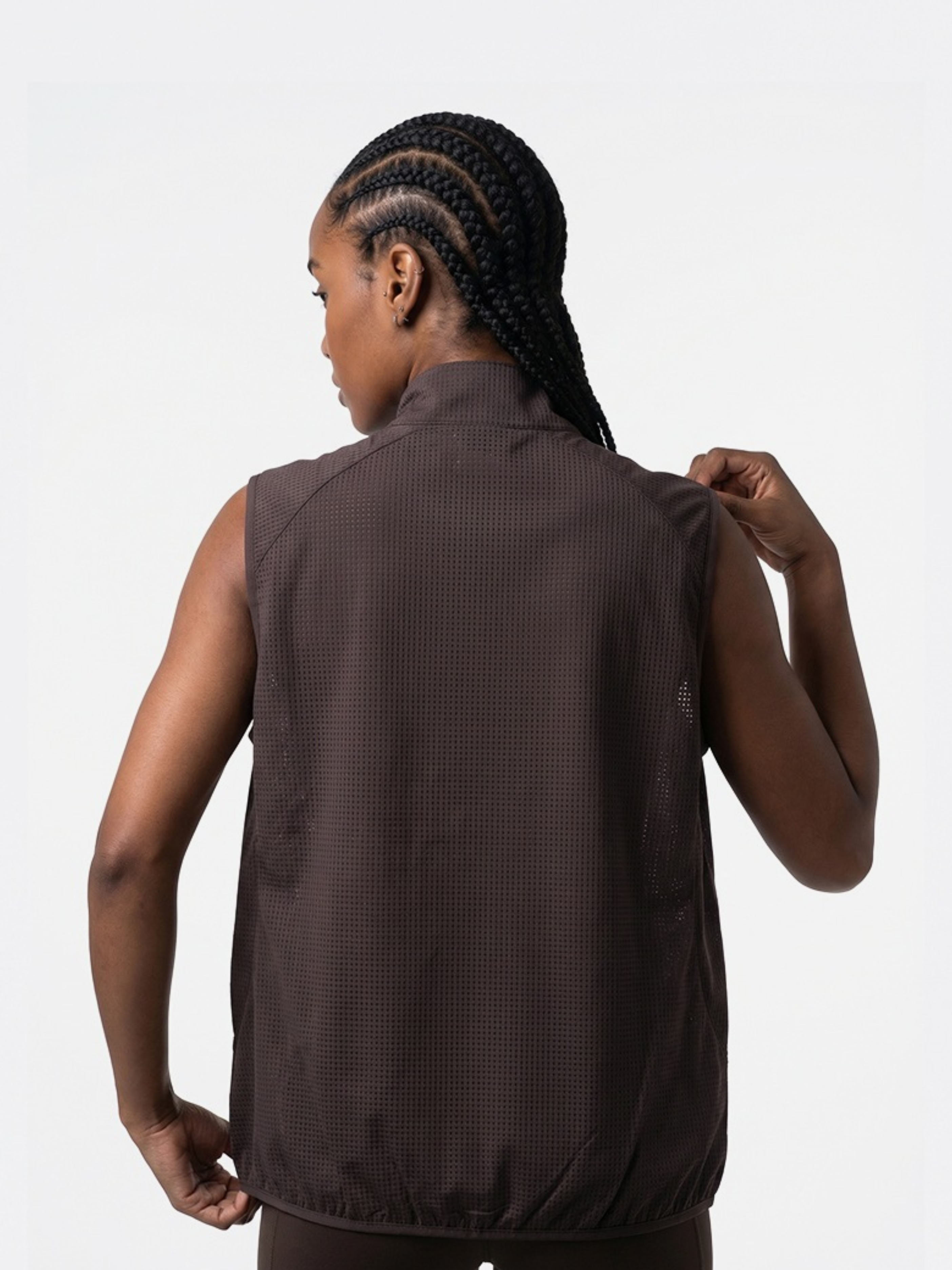 FoxCliff - Unisex Lightweight Perforated Mesh Breathable Zip Vest