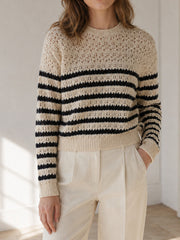 Striped Knit Sweater