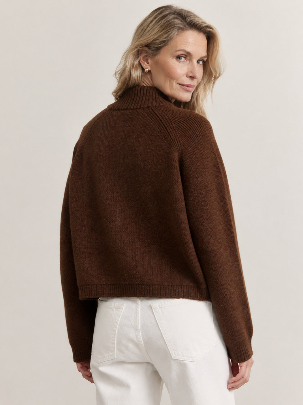 Knit Zip-Up Cardigan