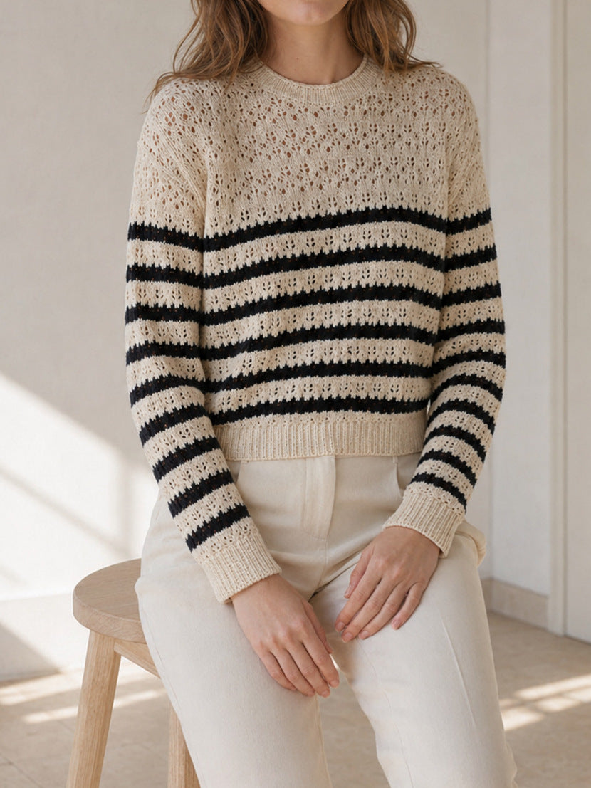 Striped Knit Sweater