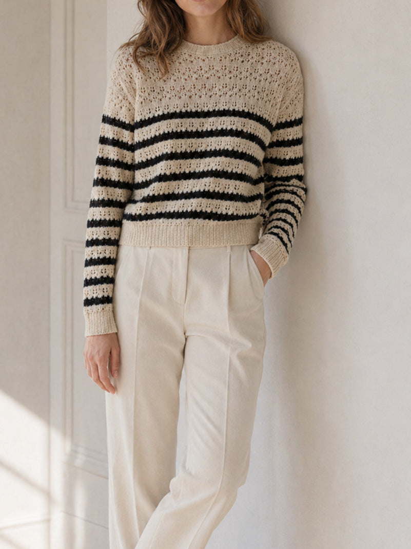 Striped Knit Sweater