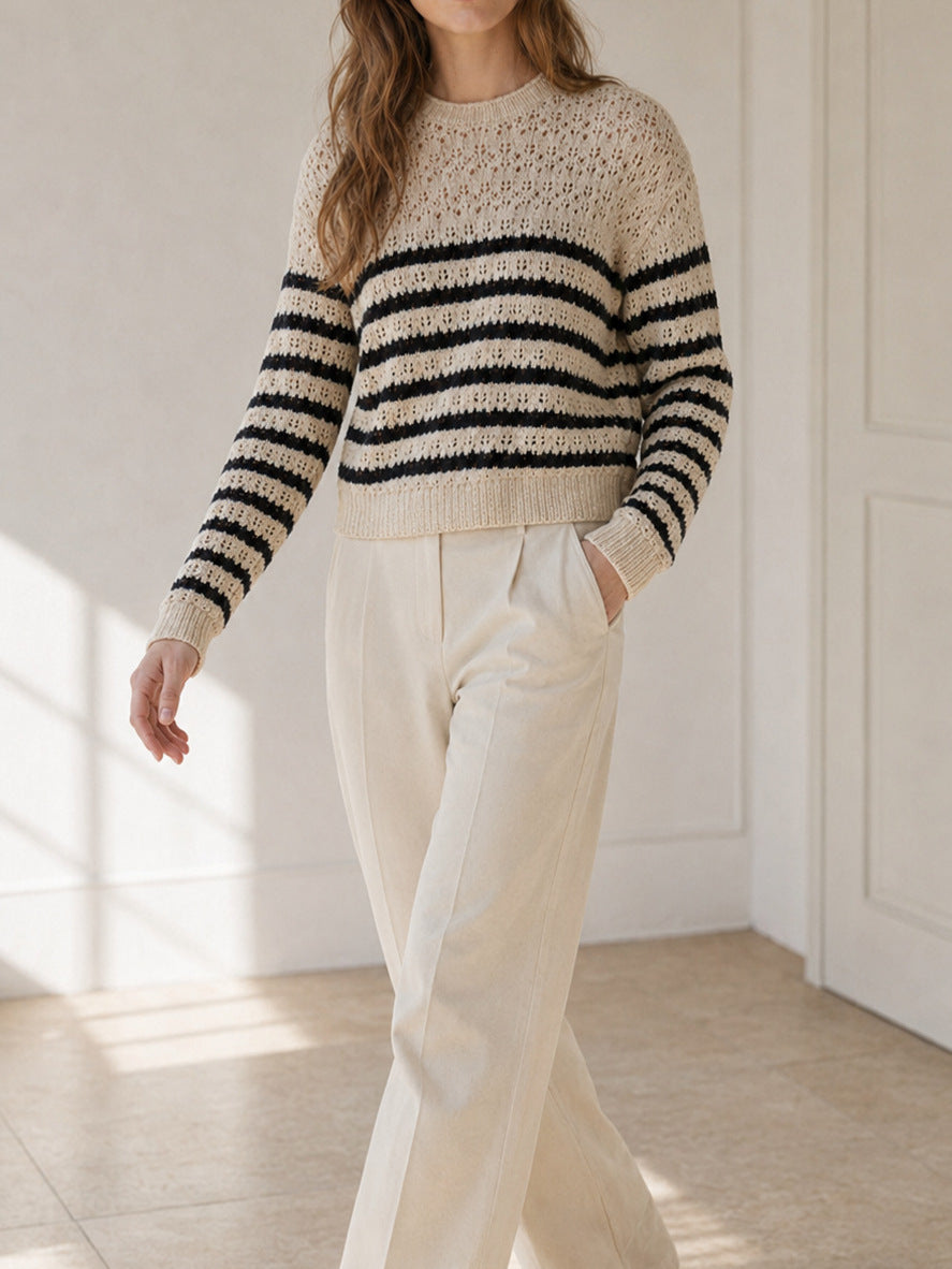 Striped Knit Sweater