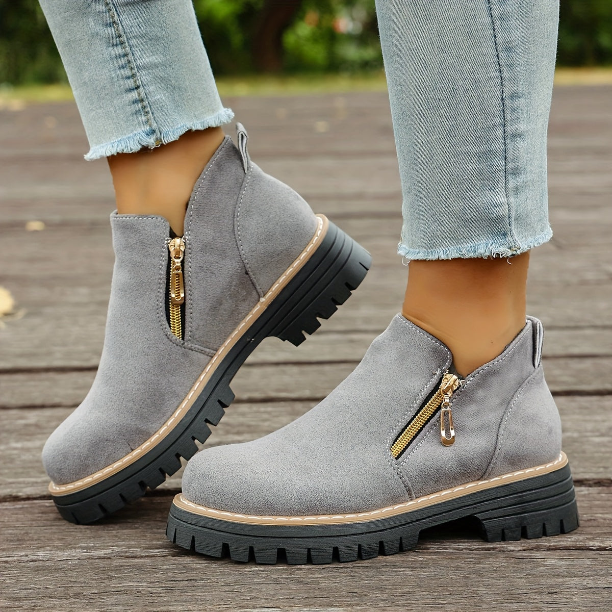 🔥Last Day Promotion 50% OFF - Women's Chunky Platform Ankle Boots