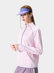 Snappy - Moisture-Wicking Quick-Dry Half-Zip Long Sleeve T-Shirt